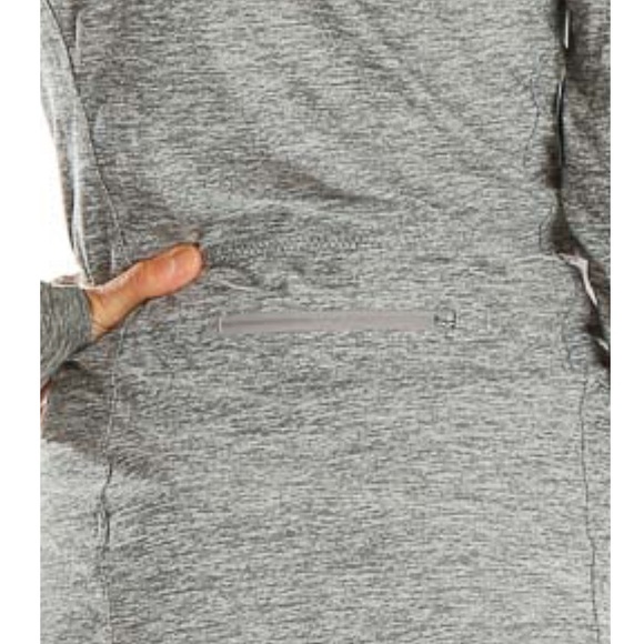 Athleta Pacifica Grey Zip Front Long Sleeve Top Size Large - Picture 2 of 14